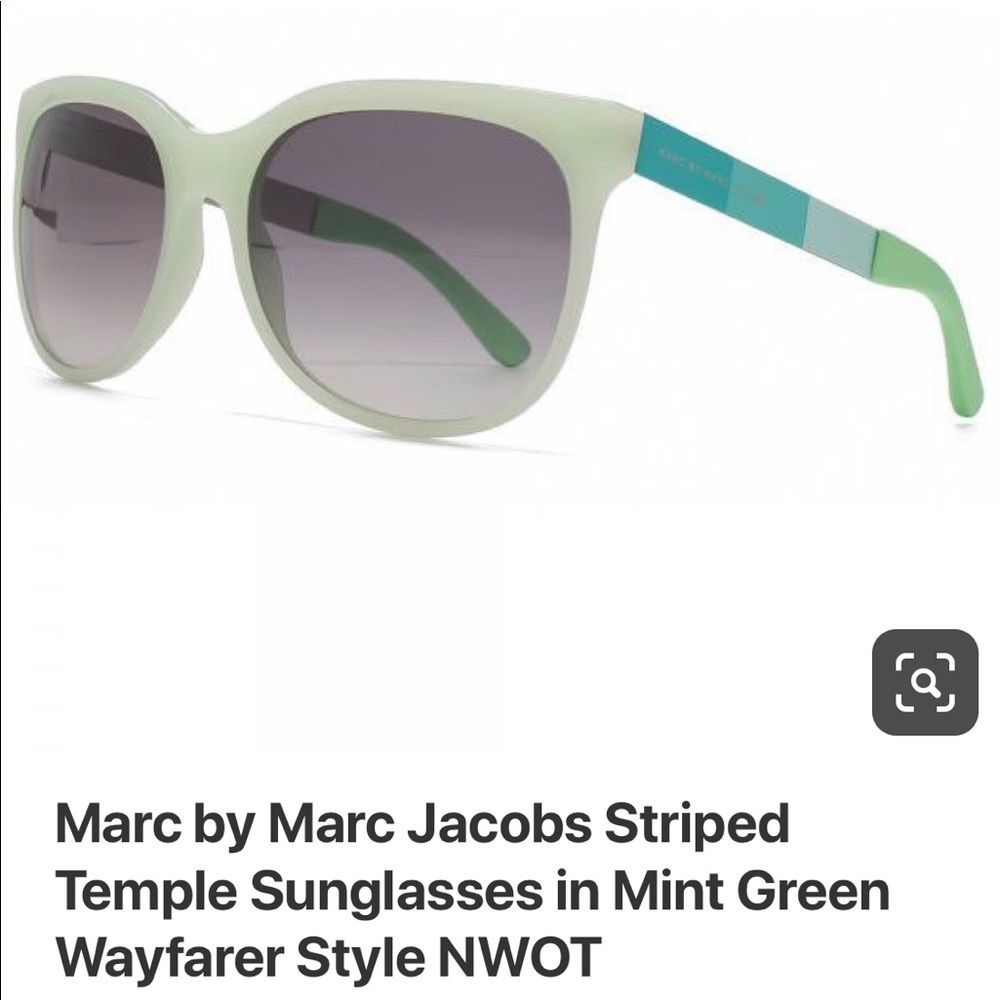 NWOT w/case Marc by Marc Jacobs Striped Sunglasses
